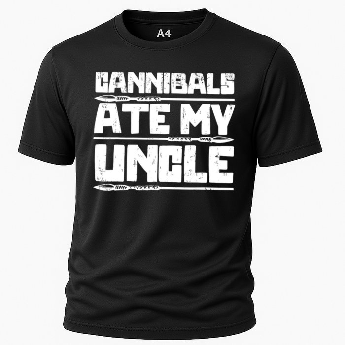 Cannibals Ate My Uncle Biden Funny Saying Cooling Performance Crew T-Shirt