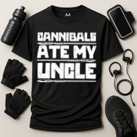 Cannibals Ate My Uncle Biden Funny Saying Cooling Performance Crew T-Shirt