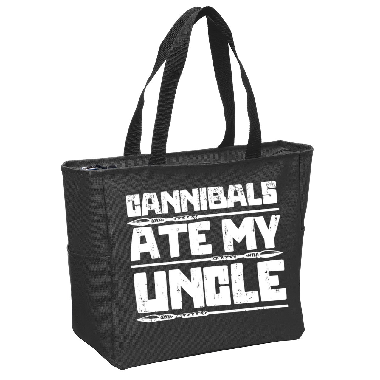 Cannibals Ate My Uncle Biden Funny Saying Zip Tote Bag