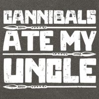 Cannibals Ate My Uncle Biden Funny Saying Cotton Canvas Backpack