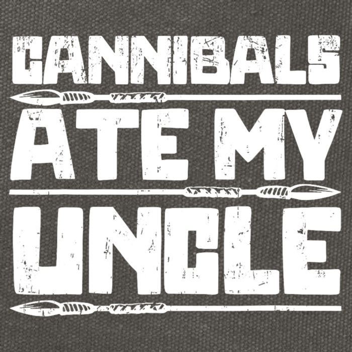 Cannibals Ate My Uncle Biden Funny Saying Cotton Canvas Backpack