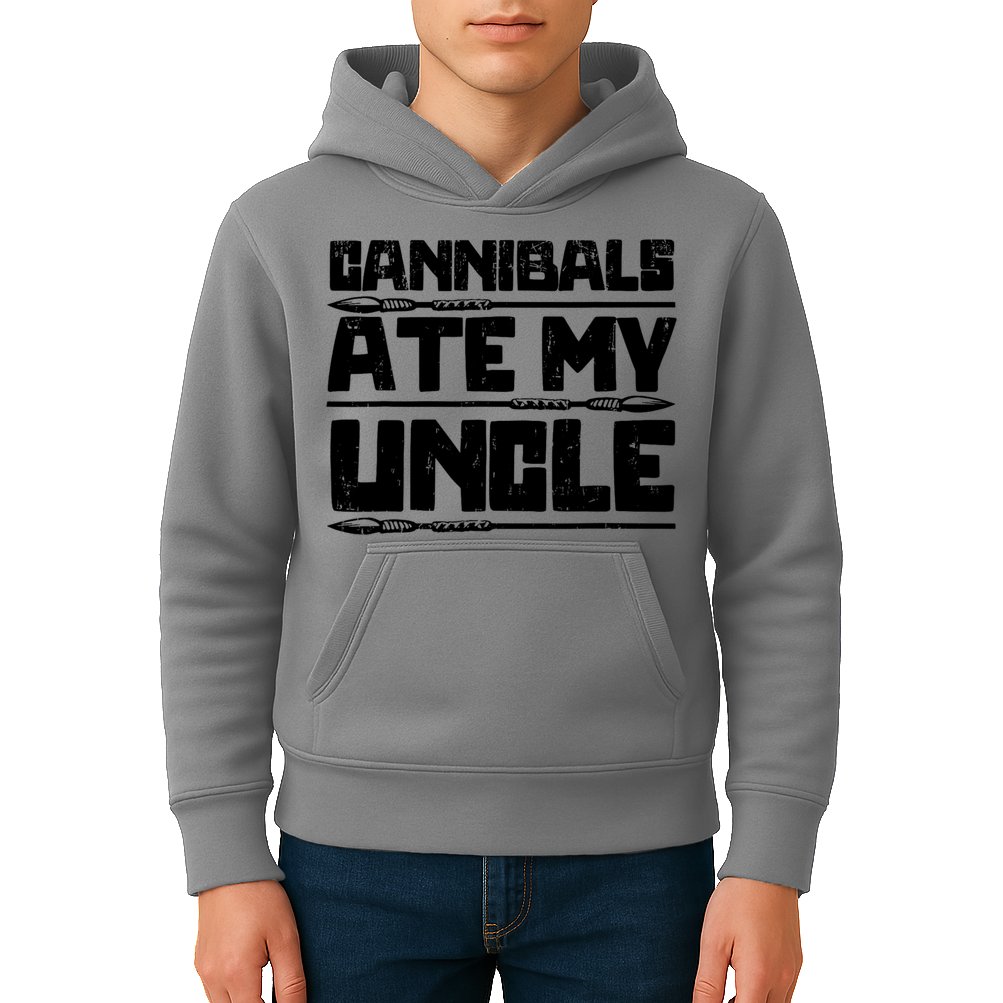 Cannibals Ate My Uncle Biden Funny Saying Kids Hoodie