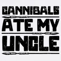 Cannibals Ate My Uncle Biden Funny Saying Garment-Dyed Sweatshirt