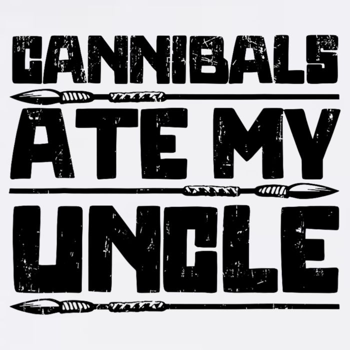 Cannibals Ate My Uncle Biden Funny Saying Garment-Dyed Sweatshirt