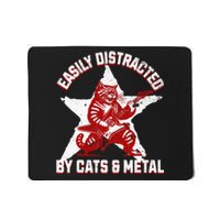 Cats And Metal Fan Music Metalhead Heavy Rock Star Cat Mousepad