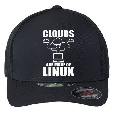 Clouds Are Made Of Linux Programmer Sys Admin Developer Flexfit Unipanel Trucker Cap