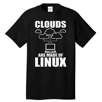 Clouds Are Made Of Linux Programmer Sys Admin Developer Tall T-Shirt