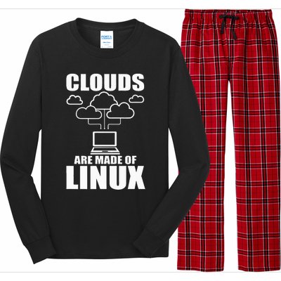 Clouds Are Made Of Linux Programmer Sys Admin Developer Long Sleeve Pajama Set