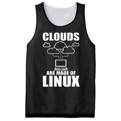 Clouds Are Made Of Linux Programmer Sys Admin Developer Mesh Reversible Basketball Jersey Tank