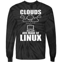 Clouds Are Made Of Linux Programmer Sys Admin Developer Tie-Dye Long Sleeve Shirt