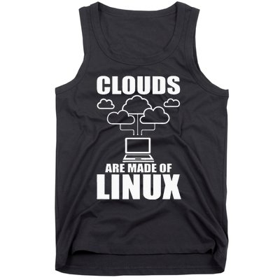 Clouds Are Made Of Linux Programmer Sys Admin Developer Tank Top