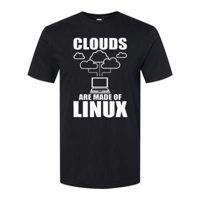 Clouds Are Made Of Linux Programmer Sys Admin Developer Softstyle CVC T-Shirt