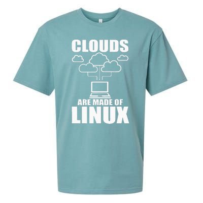 Clouds Are Made Of Linux Programmer Sys Admin Developer Sueded Cloud Jersey T-Shirt