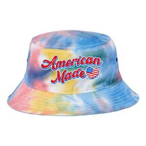 Cute American Made American USA Flag Heart Tie Dye Newport Bucket Hat