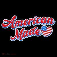 Cute American Made American USA Flag Heart Flatbill Hat
