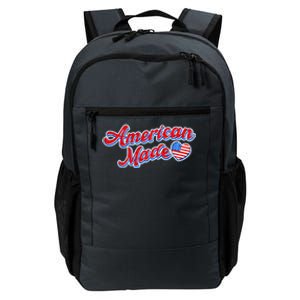 Cute American Made American USA Flag Heart Daily Commute Backpack