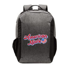 Cute American Made American USA Flag Heart Vector Backpack