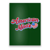 Cute American Made American USA Flag Heart Poster