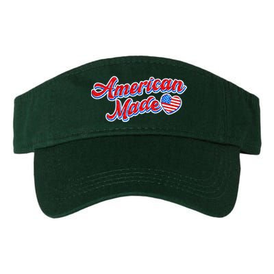 Cute American Made American USA Flag Heart Visor