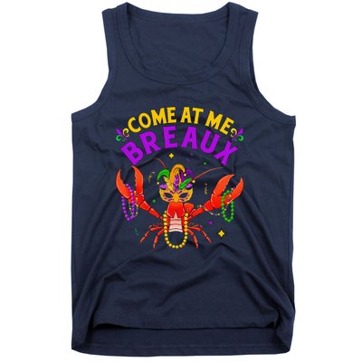 Come At Me Breaux Crawfish Beads Funny Mardi Gras Carnival Tank Top