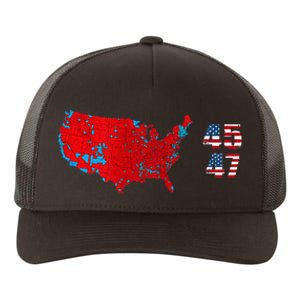 Cool Accurate Map Of 2024 Election Funny 2024 Election 45 47 Yupoong Adult 5-Panel Trucker Hat