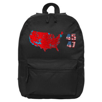 Cool Accurate Map Of 2024 Election Funny 2024 Election 45 47 16 in Basic Backpack