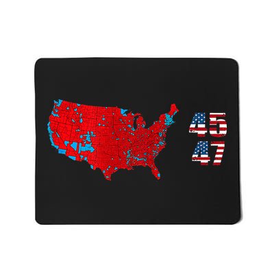 Cool Accurate Map Of 2024 Election Funny 2024 Election 45 47 Mousepad