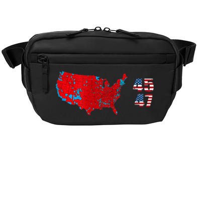 Cool Accurate Map Of 2024 Election Funny 2024 Election 45 47 Crossbody Pack