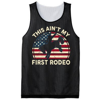 Cowboy Aint My First Rodeo Funny Western Horse Riding Mesh Reversible Basketball Jersey Tank