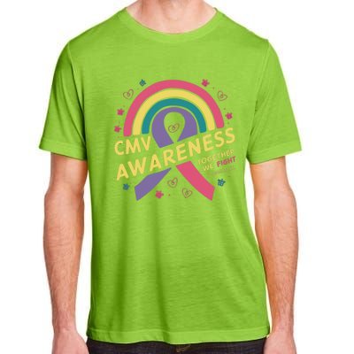 Cmv Awareness Month Ribbon Cmv Awareness Month Rainbow 2024 Gift Adult ChromaSoft Performance T-Shirt