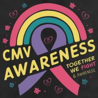 Cmv Awareness Month Ribbon Cmv Awareness Month Rainbow 2024 Gift Beanie
