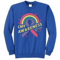 Cmv Awareness Month Ribbon Cmv Awareness Month Rainbow 2024 Gift Sweatshirt