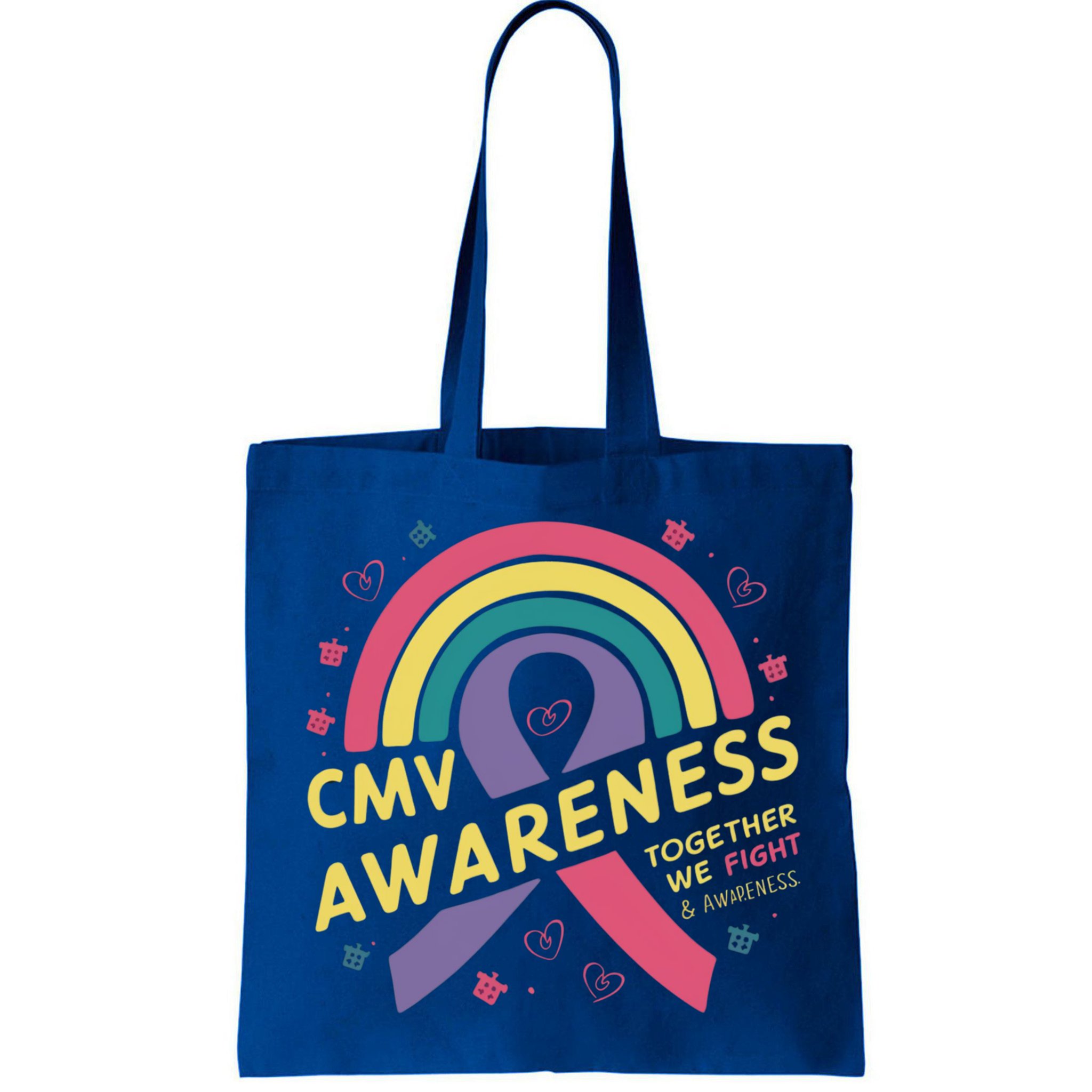 Cmv Awareness Month Ribbon Cmv Awareness Month Rainbow 2024 Gift Bag