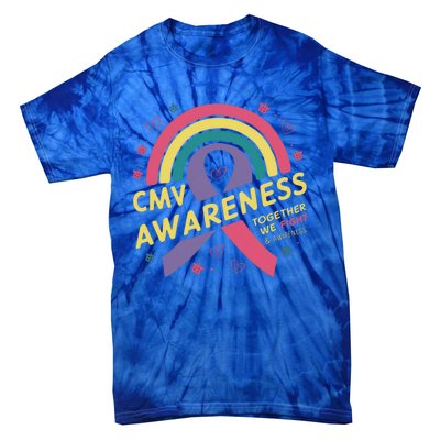 Cmv Awareness Month Ribbon Cmv Awareness Month Rainbow 2024 Gift Tie-Dye T-Shirt