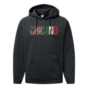 Chicano American Mexican Patriotic Chicano Performance Fleece Hoodie