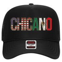 Chicano American Mexican Patriotic Chicano High Crown Mesh Back Trucker Hat