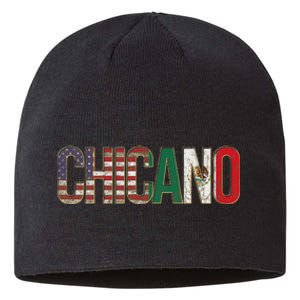 Chicano American Mexican Patriotic Chicano Sustainable Beanie