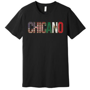 Chicano American Mexican Patriotic Chicano Premium T-Shirt