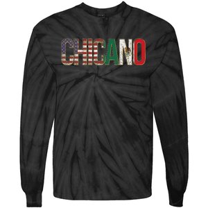 Chicano American Mexican Patriotic Chicano Tie-Dye Long Sleeve Shirt