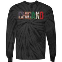 Chicano American Mexican Patriotic Chicano Tie-Dye Long Sleeve Shirt