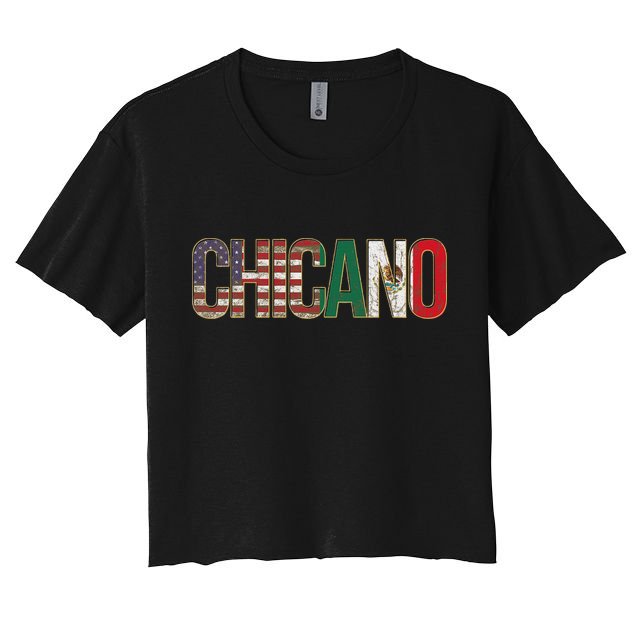 Chicano American Mexican Patriotic Chicano Crop Top