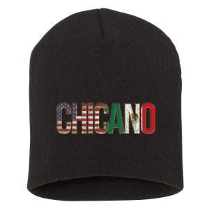 Chicano American Mexican Patriotic Chicano Short Acrylic Beanie