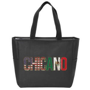 Chicano American Mexican Patriotic Chicano Zip Tote Bag