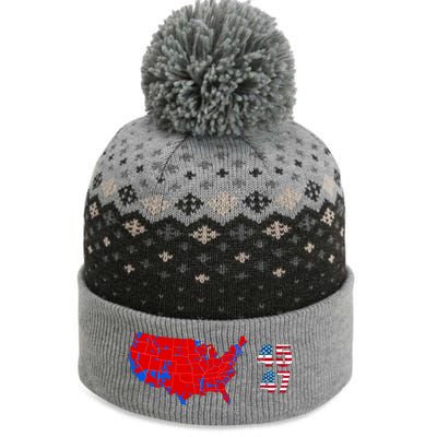 Cool Accurate Map Of 2024 Election Funny 2024 Election 45 47 The Baniff Cuffed Pom Beanie