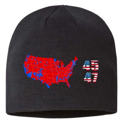 Cool Accurate Map Of 2024 Election Funny 2024 Election 45 47 Sustainable Beanie