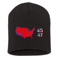 Cool Accurate Map Of 2024 Election Funny 2024 Election 45 47 Short Acrylic Beanie