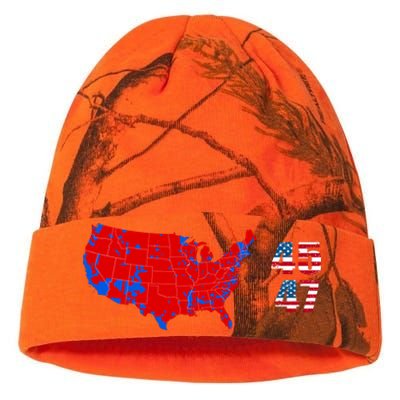 Cool Accurate Map Of 2024 Election Funny 2024 Election 45 47 Kati Licensed 12" Camo Beanie