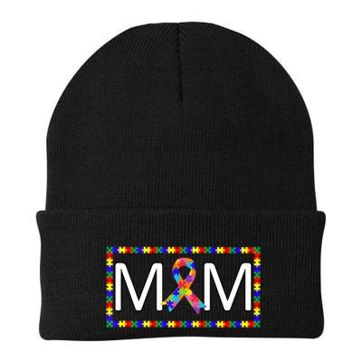 Cute Autism Mom Autism Awareness Puzzle Pieces Mom Gifts Beanie