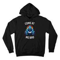 Come At Me Bro Vr Gamer Blue Gorilla Monke Tag Hoodie