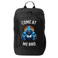 Come At Me Bro Vr Gamer Blue Gorilla Monke Tag City Backpack